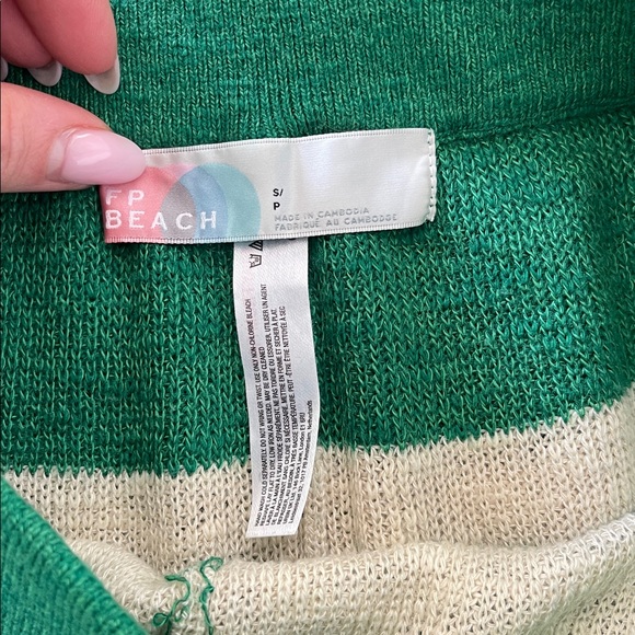 Free people Green and Cream Sweater set - Picture 5 of 5